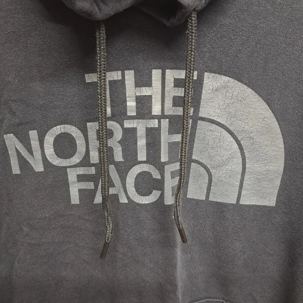 The North Face Men's M Hoodie Pullover Sweatshirt Gray Logo Casual‎